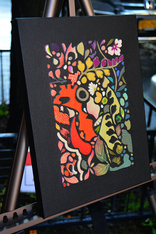 Kimono Soul (all color) by Tomo Mori |  Side View of Artwork 