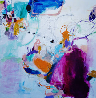 La Mer Violette by Autumn Rose |  Side View of Artwork 