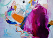Original art for sale at UGallery.com | La Mer Violette by Autumn Rose | $1,175 | mixed media artwork | 36' h x 36' w | thumbnail 3