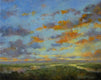 Original art for sale at UGallery.com | Sunset at the Fork by Gail Greene | $300 | oil painting | 8' h x 10' w | thumbnail 1