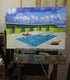 Original art for sale at UGallery.com | Thunderbird Motel by Mitchell Freifeld | $1,100 | oil painting | 25' h x 35' w | thumbnail 3