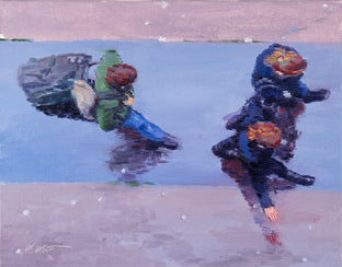 Students Walking on St. Germain in Paris by Warren Keating |  Artwork Main Image 
