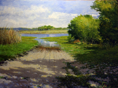 oil painting by Kent Sullivan titled Lake Mullet