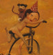 Original art for sale at UGallery.com | Naked Man & Monkey by Krzysztof Iwin | $1,050 | oil painting | 15.75' h x 11.81' w | thumbnail 4