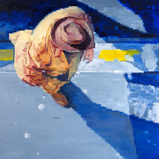 Man With Hat And Trench Coat In Paris by Warren Keating |  Artwork Main Image 