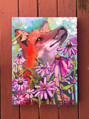 Flower Fox by Tara Zalewsky-Nease |  Context View of Artwork 