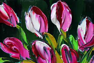 Spring Tulips! by Lisa Elley |   Closeup View of Artwork 