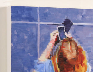 Hollywood Girlfriends on Mobile Phones by Warren Keating |  Side View of Artwork 