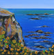 Original art for sale at UGallery.com | My Big Sur by Lisa Elley | $775 | oil painting | 24' h x 24' w | thumbnail 1