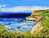 Original art for sale at UGallery.com | California View by Lisa Elley | $300 | oil painting | 8' h x 10' w | thumbnail 1