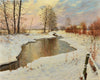 Original art for sale at UGallery.com | Wintrily by Dariusz Choinski | $1,475 | oil painting | 16' h x 20' w | thumbnail 1