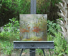 Original art for sale at UGallery.com | Hillside Rain by Gail Greene | $350 | oil painting | 12' h x 12' w | thumbnail 3