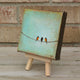 Original art for sale at UGallery.com | 3 Robins by Sally Adams | $75 | acrylic painting | 4' h x 4' w | thumbnail 2