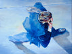 Original art for sale at UGallery.com | Blue Monday by Warren Keating | $1,700 | oil painting | 18' h x 24' w | thumbnail 1