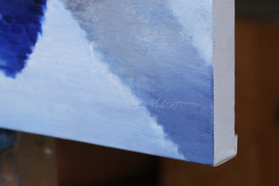 Blue Monday by Warren Keating |  Side View of Artwork 