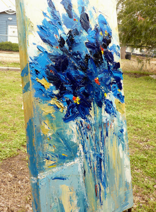 Lady Sings the Blues by Judy Mackey |  Side View of Artwork 