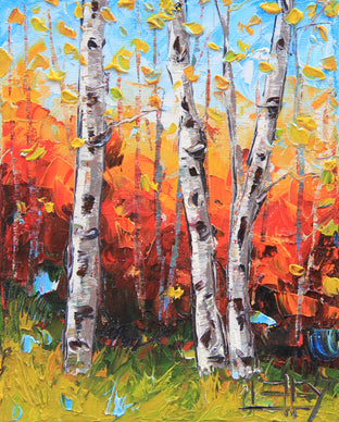Three Birches by Lisa Elley |  Artwork Main Image 