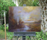 Original art for sale at UGallery.com | Evening Ember by Gail Greene | $1,075 | oil painting | 22' h x 28' w | thumbnail 3