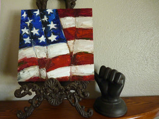 Furled by Judy Mackey |  Side View of Artwork 