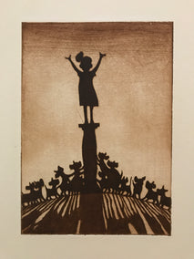 printmaking by Doug Lawler titled The Multitude