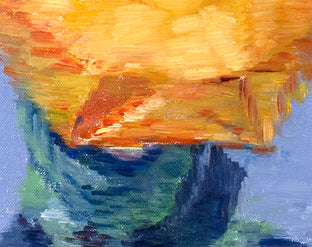 Hat And Orange Umbrella In The Paris Rain by Warren Keating |  Context View of Artwork 