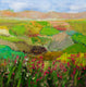 Original art for sale at UGallery.com | Red Roses by Allan P. Friedlander | $900 | oil painting | 24' h x 24' w | thumbnail 1