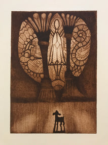 printmaking by Doug Lawler titled Window One