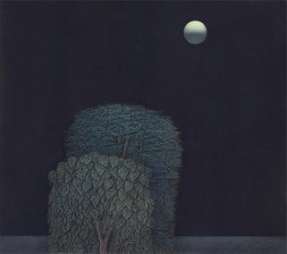 printmaking by Shao Yuan Zhang titled Full Moon