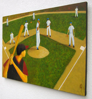 Afternoon Game by Glenn Quist |  Side View of Artwork 