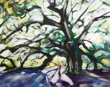 acrylic painting by Chris Wagner titled Angel Oak