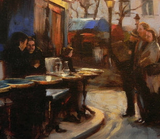 Cafe in Montmartre II by Jonelle Summerfield |   Closeup View of Artwork 