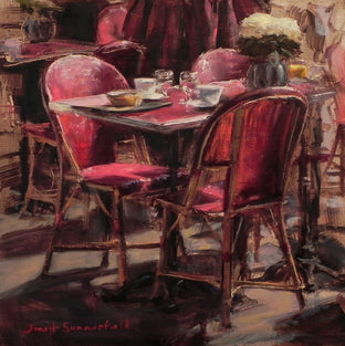 Cafe Table in Honfleur by Jonelle Summerfield |  Artwork Main Image 