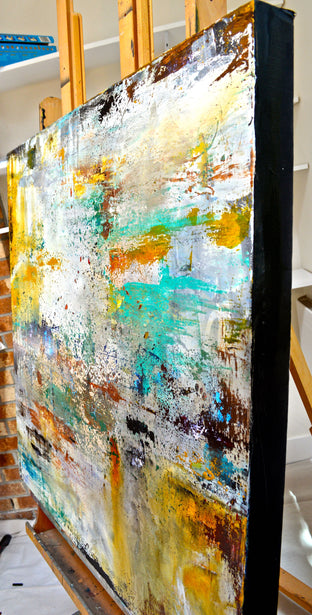 Canyon Wall by DL Watson |  Side View of Artwork 