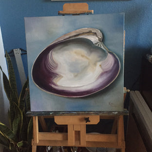 Atlantic Clam Shell by Kristine Kainer |  Context View of Artwork 