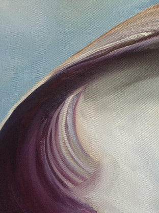 Atlantic Clam Shell by Kristine Kainer |   Closeup View of Artwork 