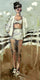 Original art for sale at UGallery.com | Cotton Clouds by Mary Pratt | $2,825 | oil painting | 48' h x 24' w | thumbnail 1