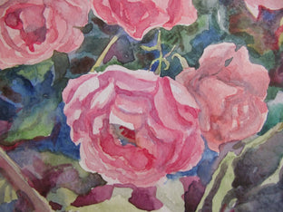 Garden Roses by Suren Nersisyan |  Side View of Artwork 