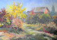 Original art for sale at UGallery.com | Farm in Fall by Suren Nersisyan | $875 | oil painting | 23' h x 31' w | thumbnail 1