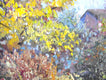 Original art for sale at UGallery.com | Farm in Fall by Suren Nersisyan | $875 | oil painting | 23' h x 31' w | thumbnail 2