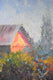 Original art for sale at UGallery.com | Farm in Fall by Suren Nersisyan | $875 | oil painting | 23' h x 31' w | thumbnail 3