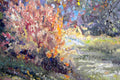 Original art for sale at UGallery.com | Farm in Fall by Suren Nersisyan | $875 | oil painting | 23' h x 31' w | thumbnail 4