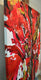 Original art for sale at UGallery.com | Crimson Bloom by DL Watson | $3,925 | acrylic painting | 48' h x 36' w | thumbnail 2