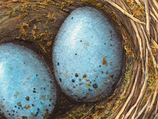 Even the Sparrow Has Found a Home by Jennifer Ross |   Closeup View of Artwork 