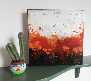 Fuzzy Saffron by Lisa Carney |  Context View of Artwork 