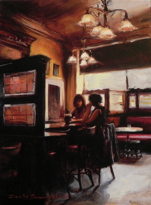 Girl Talk at the Pub by Jonelle Summerfield |  Context View of Artwork 