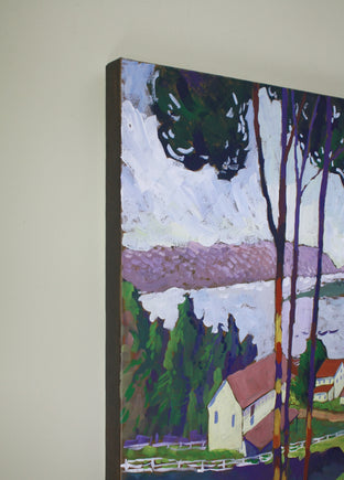 Banks of the Susquehanna by Robert Hofherr |  Side View of Artwork 