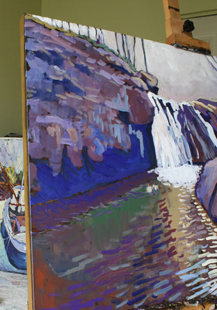 Falling Waters by Robert Hofherr |  Side View of Artwork 