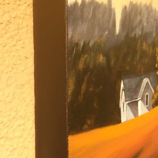 House on Parson Road IV by Mandy Main |  Side View of Artwork 