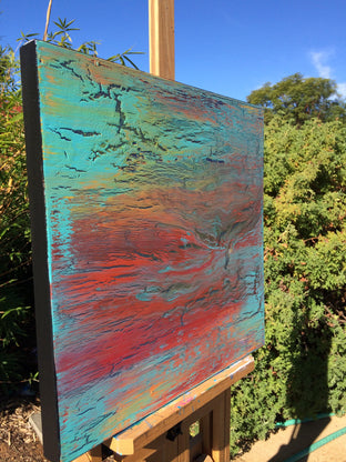 Confluence by Alicia Dunn |  Side View of Artwork 