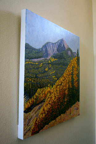 Fall in the La Sals by Crystal DiPietro |  Side View of Artwork 